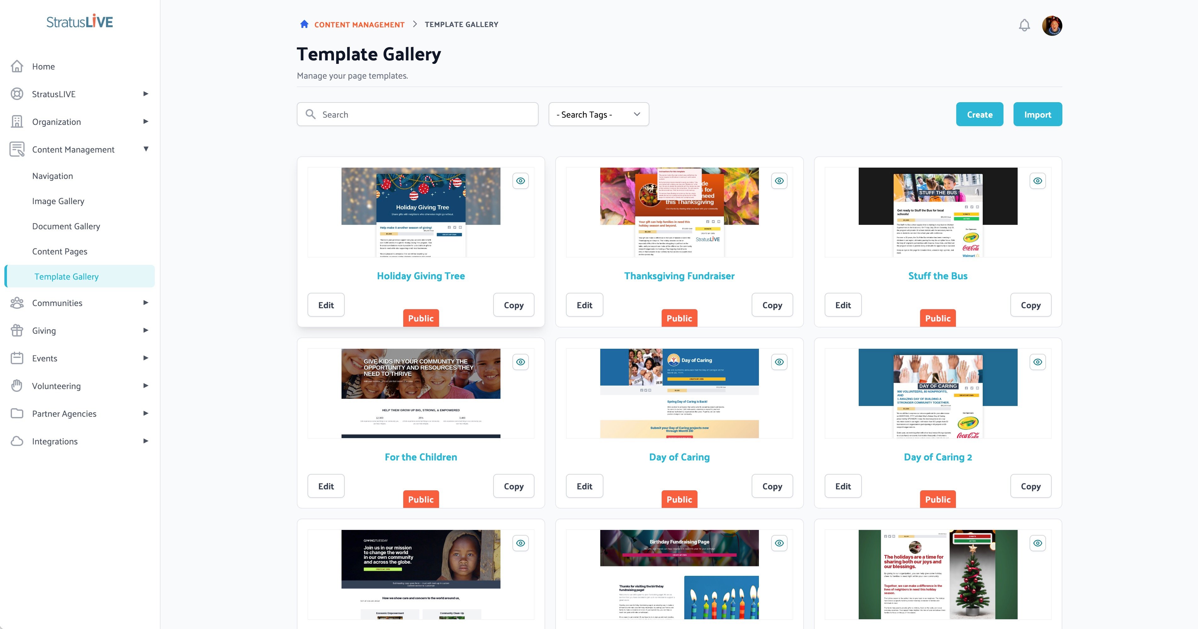 Content Management < Template Gallery
